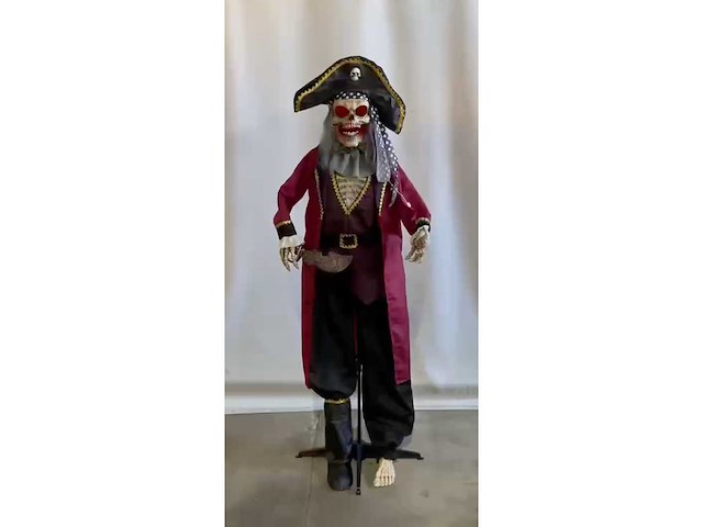 Halloween animatronic - evil pirate - decorative figure - afbeelding 2 van  4