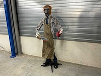 Halloween animatronic chainsaw killer - afbeelding 1 van  4