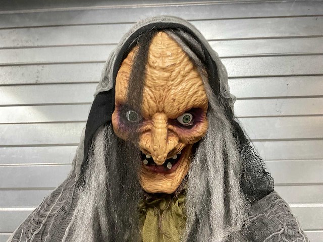 Halloween animatronic heks - afbeelding 1 van  1