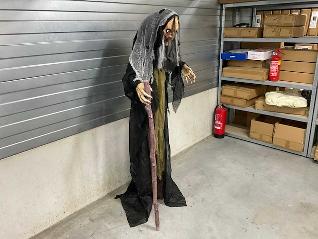 Halloween animatronic heks - afbeelding 2 van  3