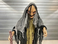 Halloween animatronic heks - afbeelding 3 van  3