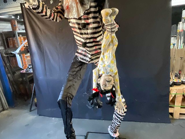 Halloween animatronic horror clown - afbeelding 4 van  5