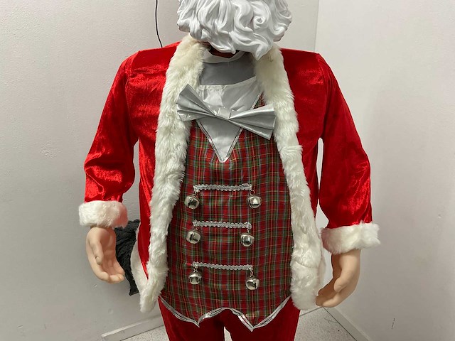 Halloween animatronic pop kerstman - afbeelding 1 van  1