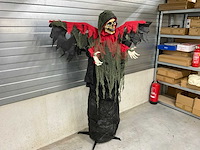 Halloween animatronic skelet met vleugels - afbeelding 2 van  5