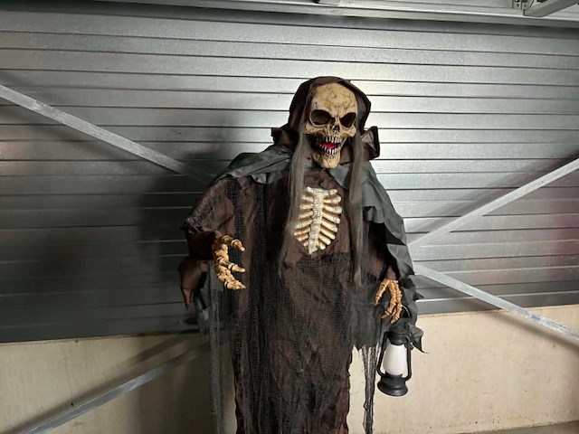 Halloween animatronic talking skeleton ghost - afbeelding 2 van  5