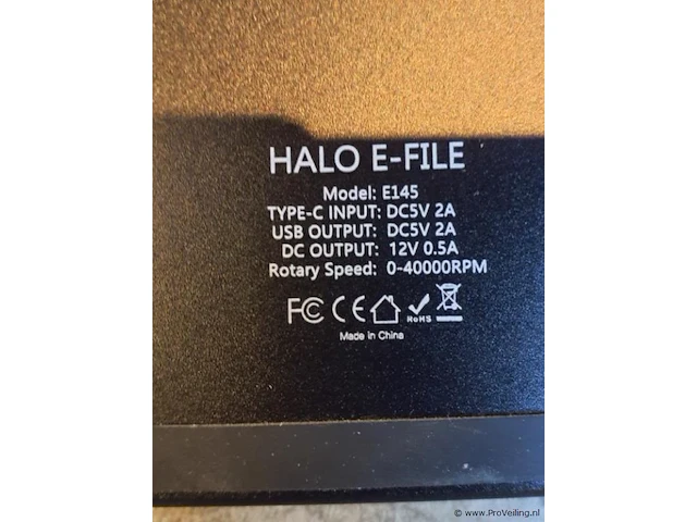 Halo e-file elektrische nagelvijl e145 - afbeelding 2 van  4