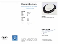 Halsketting onix witgouden sluiting diamant - afbeelding 3 van  9