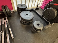 Halterrek met gewichten en toebehoren, grijs - afbeelding 3 van  9