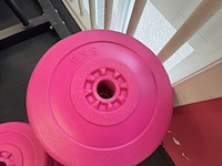 Halterrek met gewichten en toebehoren, grijs - afbeelding 7 van  9