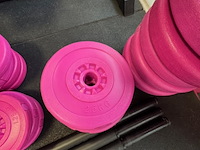 Halterrek met gewichten en toebehoren, grijs - afbeelding 8 van  9