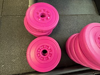 Halterrek met gewichten en toebehoren, grijs - afbeelding 9 van  9