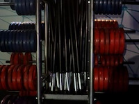 Halterschijven- en halterstangenrek - 130x120x160cm - afbeelding 3 van  9