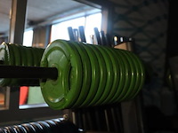 Halterschijven- en halterstangenrek - 130x120x160cm - afbeelding 7 van  9