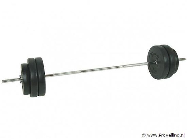 Halterstang 60kg incl. gewichten - afbeelding 2 van  3