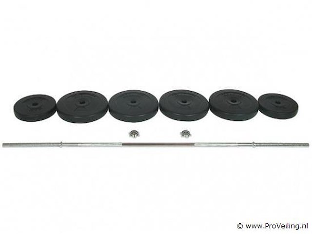 Halterstang 60kg incl. gewichten - afbeelding 3 van  3