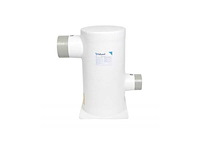 Halyard dual chamber exhaust engine muffler grp white 127 - 152mm - h001489 - afbeelding 1 van  3