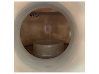 Halyard dual chamber exhaust engine muffler grp white 127 - 152mm - h001489 - afbeelding 2 van  3