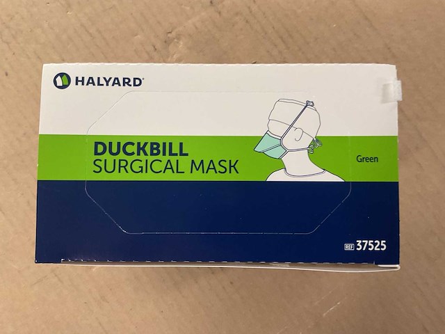 Halyard duckbill surgical mask (1200x) - afbeelding 2 van  4