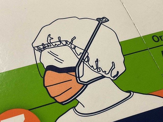 Halyard fluidshield 3 fog-free surgical mask (950x) - afbeelding 1 van  6