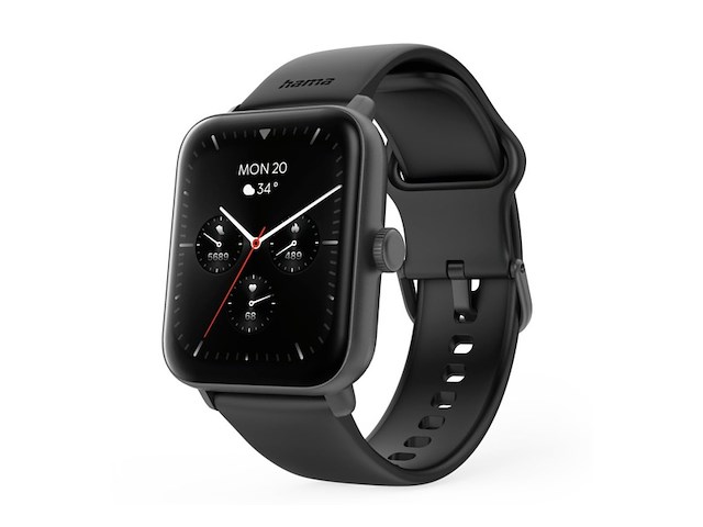 Hama 6010 smartwatch tftdisplay telefoonfunctie zwart - afbeelding 1 van  4