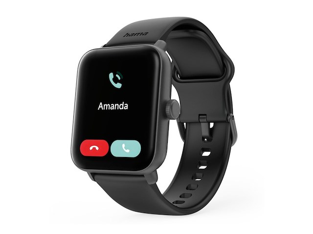 Hama 6010 smartwatch tftdisplay telefoonfunctie zwart - afbeelding 2 van  4