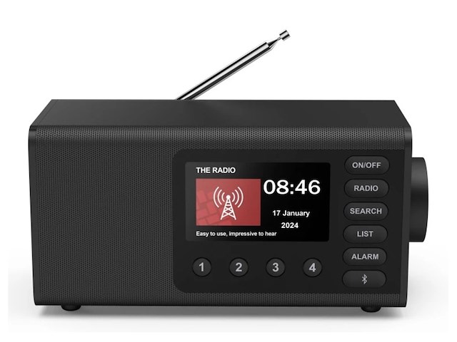 Hama digitale radio dr1001bt fm/dab/dab+ zwart - afbeelding 2 van  5