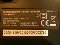 Hama internet radio dab+/fm, type dir3100ms - afbeelding 3 van  3