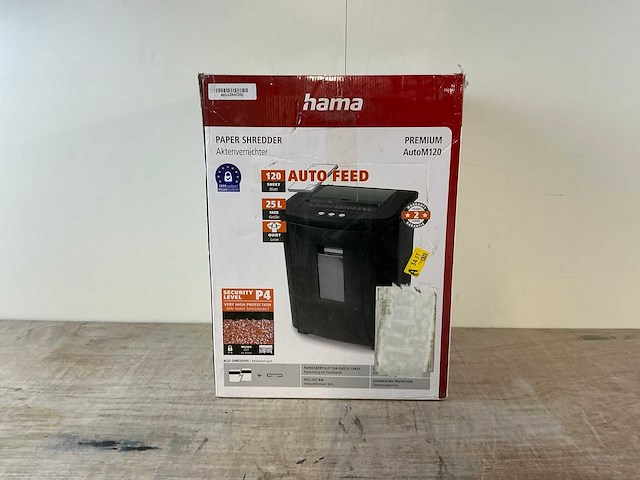 Hama premium autom120 papierversnipperaar - afbeelding 7 van  7