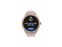 Hama smartwatch 5010 rond slaapbewaking waterdicht 1.38 inch rose - afbeelding 3 van  4