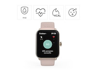 Hama smartwatch 6010 gps tftdisplay telefoonfunctie waterdicht 1.65 inch rose - afbeelding 3 van  6