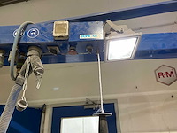 Hamach hvs526 werkplaatsarm met verlichting en luchtleiding - afbeelding 4 van  9