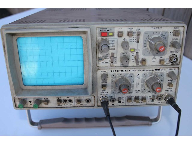 Hameg 60 mhz hm604-2 oscilloscope - afbeelding 4 van  6