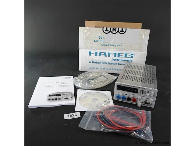 Hameg hm8012 4 3/4-cijferige programmeerbare digitale tafelmultimeter - afbeelding 1 van  5