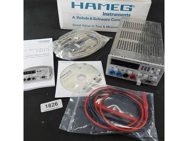 Hameg hm8012 4 3/4-cijferige programmeerbare digitale tafelmultimeter - afbeelding 2 van  5