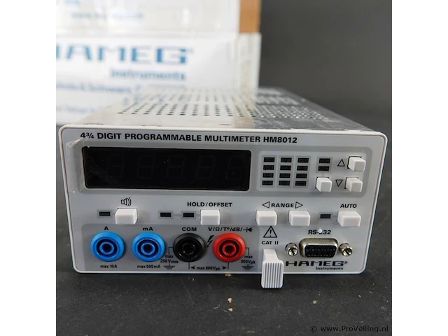 Hameg hm8012 4 3/4-cijferige programmeerbare digitale tafelmultimeter - afbeelding 3 van  5