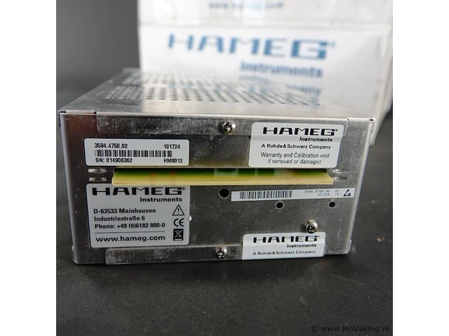 Hameg hm8012 4 3/4-cijferige programmeerbare digitale tafelmultimeter - afbeelding 4 van  5