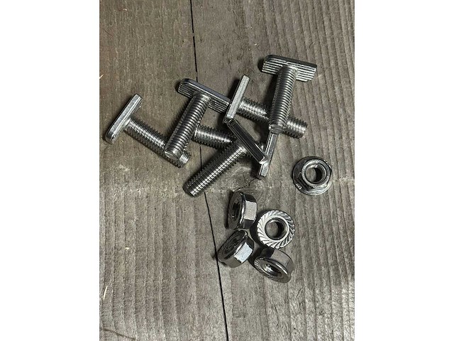 Hamerkopbouten incl. moer - rvs - (4 bakken) - afbeelding 3 van  4