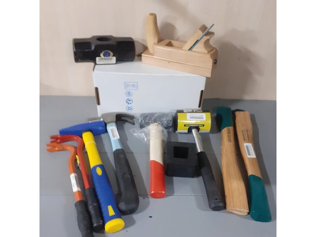 Hamers, moker schaaf, koevoet 30cm, bijlstelen (d1657) - afbeelding 3 van  3