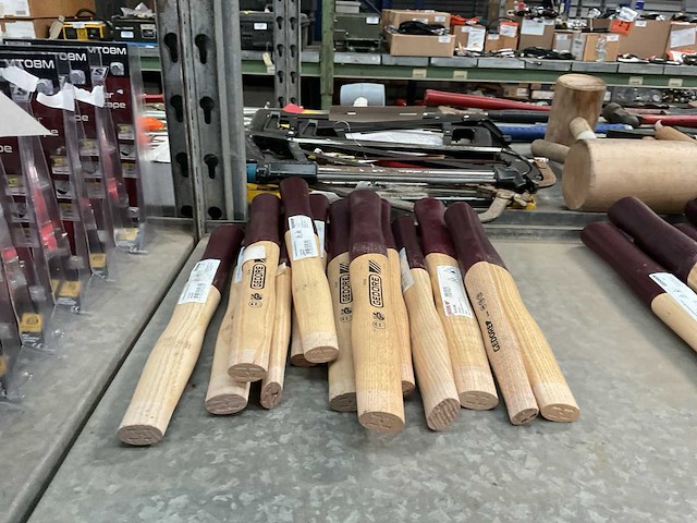 Hamerstelen essenhout (13x) - afbeelding 1 van  3