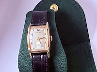 Hamilton 10kt goldfilled heren tank horloge - afbeelding 3 van  9