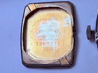 Hamilton 10kt goldfilled heren tank horloge - afbeelding 7 van  9