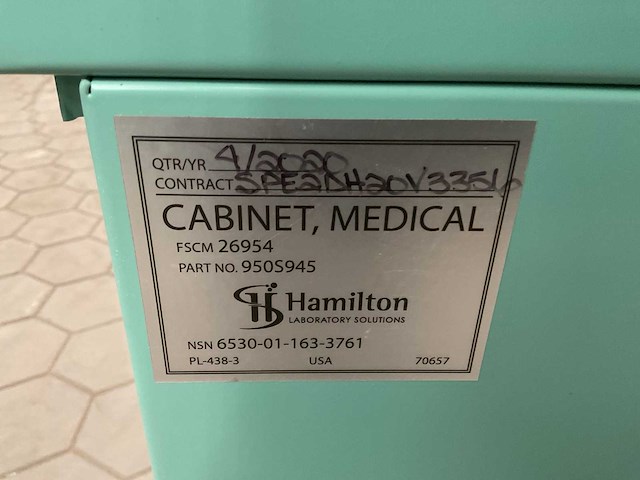 Hamilton 26954 medical cabinet - afbeelding 7 van  7