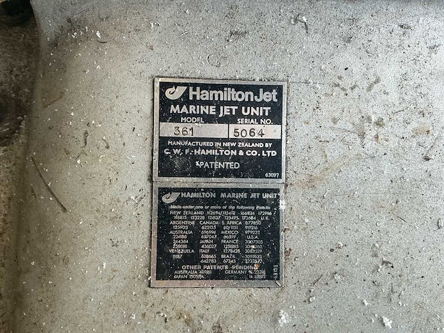 Hamilton jet - 361 - ships engine - afbeelding 14 van  23