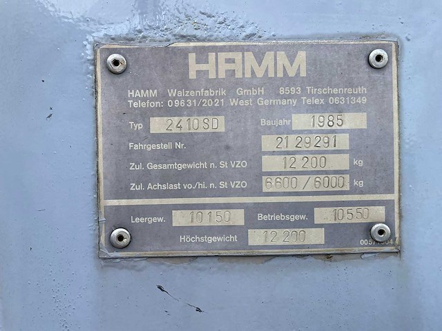 Hamm - 2410sd - grondwals - afbeelding 13 van  17