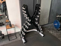 Hammer strenght dumbbell rack met dumbbells - afbeelding 2 van  5