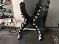 Hammer strenght dumbbell rack met dumbbells - afbeelding 3 van  5