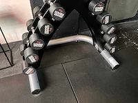 Hammer strenght dumbbell rack met dumbbells - afbeelding 4 van  5