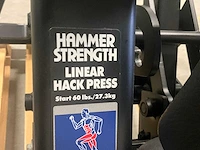 Hammer strenght plate loaded linear hack press - afbeelding 8 van  9