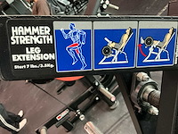 Hammer strength leg extension krachtstation - afbeelding 2 van  13