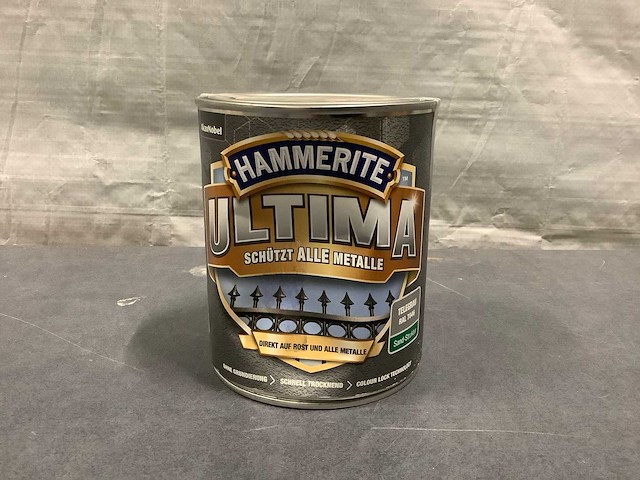 Hammerite ultima metaalbeschermlak – zandstructuur – telegrau ral 7046 – 750 ml verf (13x) - afbeelding 2 van  4